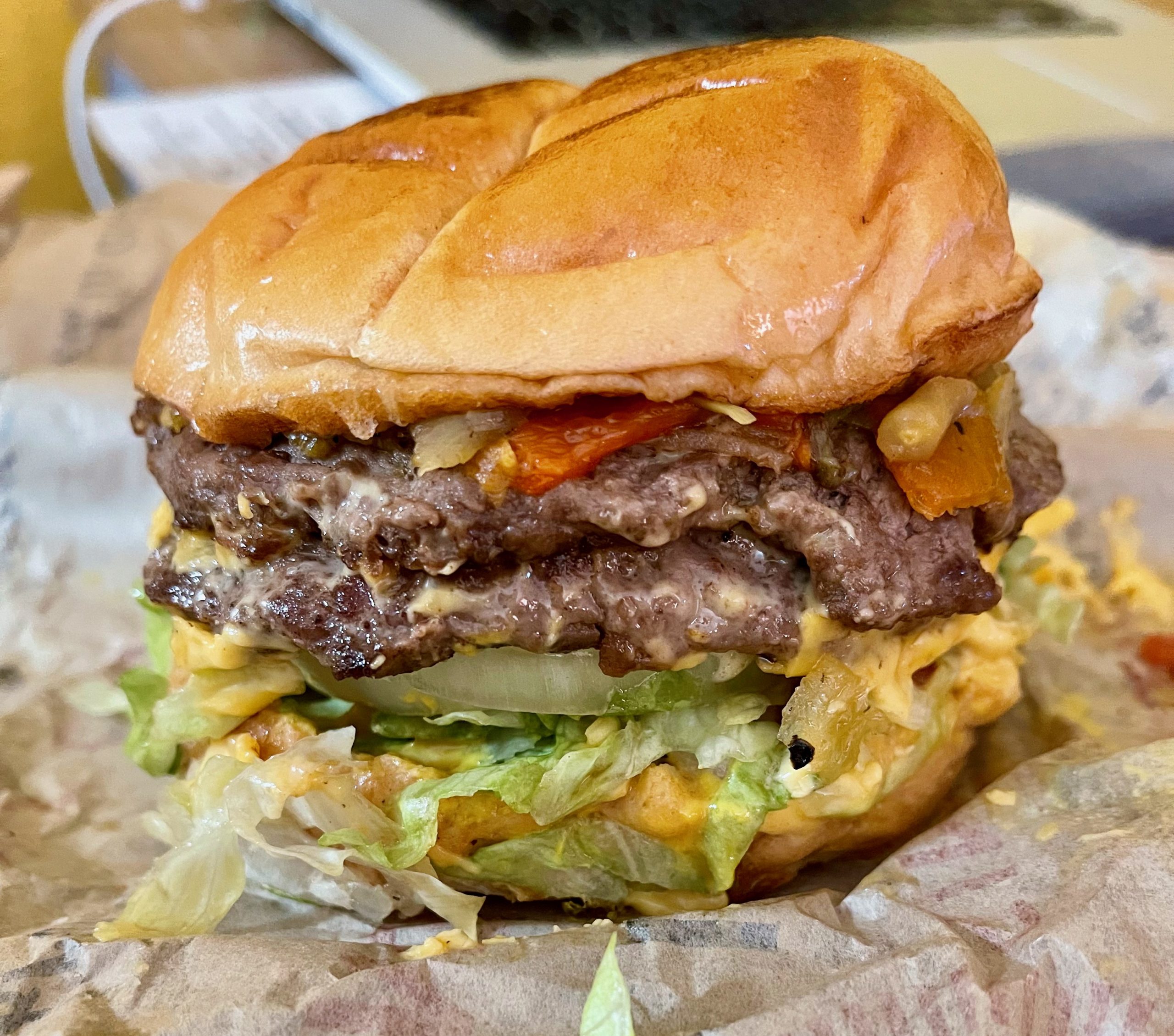 Spicy Papa Burger®️ Combo with Onion Rings